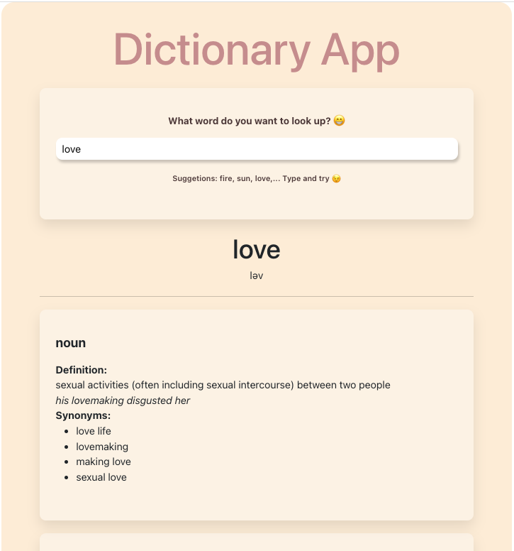 react-dictionary-app